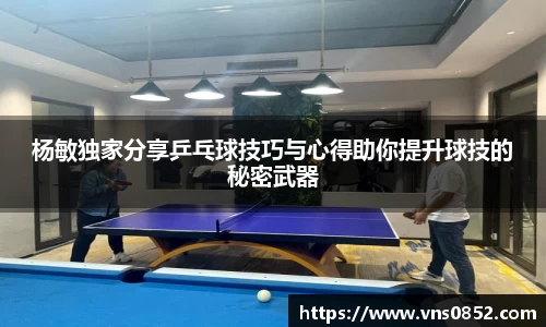 杨敏独家分享乒乓球技巧与心得助你提升球技的秘密武器